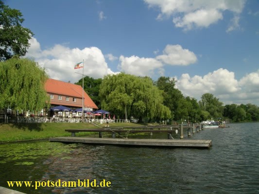 Gaststtte Seekrug mit Bootsanleger