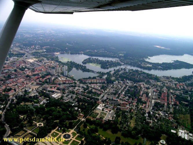 Blick ber Potsdam West nach Hermannswerder