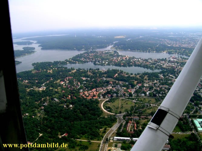 Blick zum Heiligen See - Mitte unten die Russische Kolonie