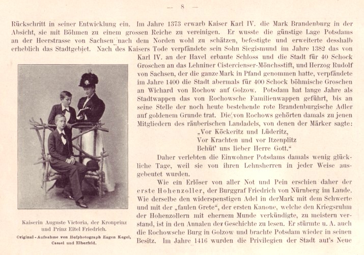 Geschichte Potsdams - Kaiserin Auguste Victoria
