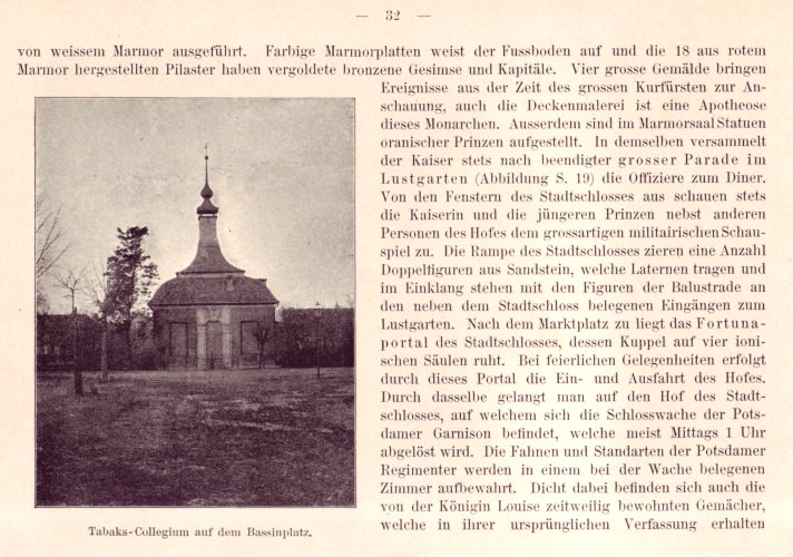 Stadtschloss und Lustgarten - Tabaks Collegium auf dem Bassinplatz 