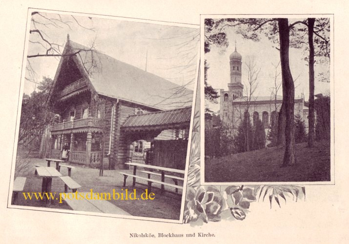 Glienicke - Nicolske Blockhaus und Kirche