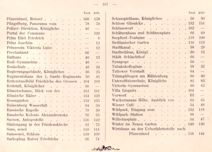 Grüsse aus Potsdam - Inhaltsverzeichnis Seite 4