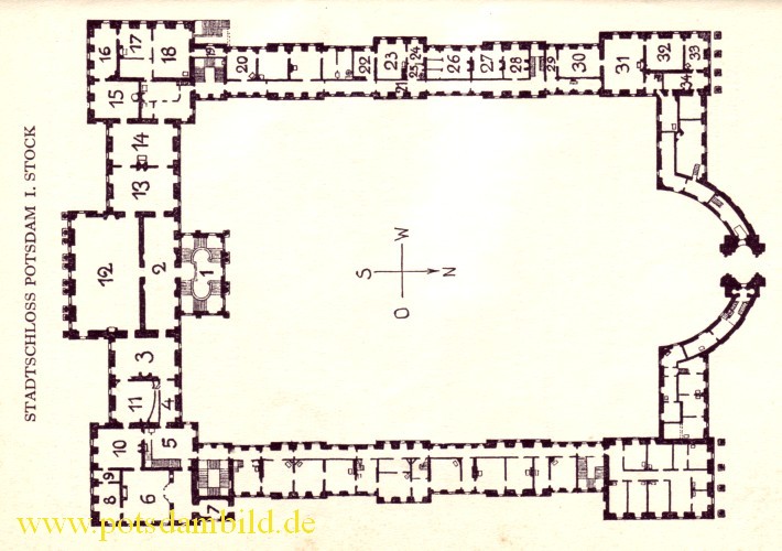 Grundriss - Stadtschloss Potsdam