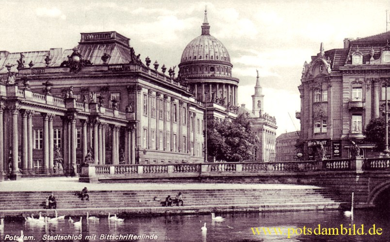 Schloss mit Bittschriftenlinde - Stadtschloss Potsdam